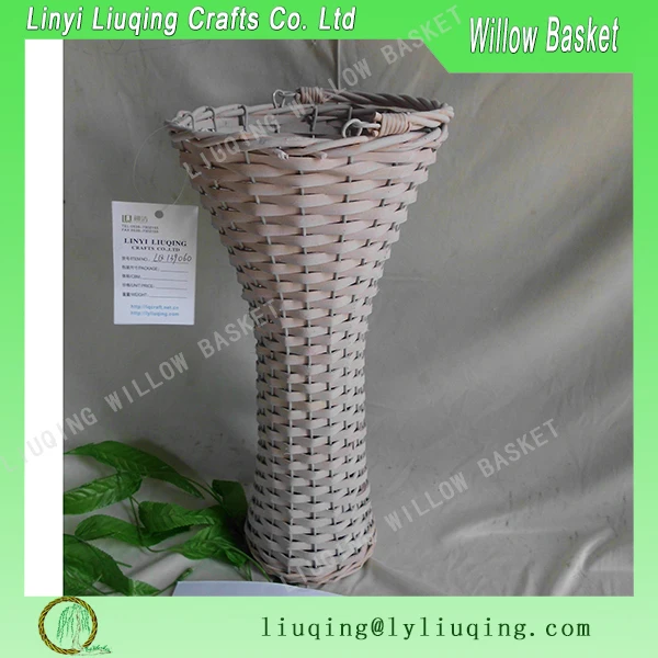 factory wholesale round vintage willow/wicker basket flower