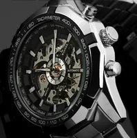 

Forsining Stainless Steel Waterproof Mens Skeleton Tourbillon Watches Top Brand Luxury Mechanical Male Wrist Watch