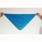 China wholesale plain blank scout neckerchief stock self-fabric folded border scarfs