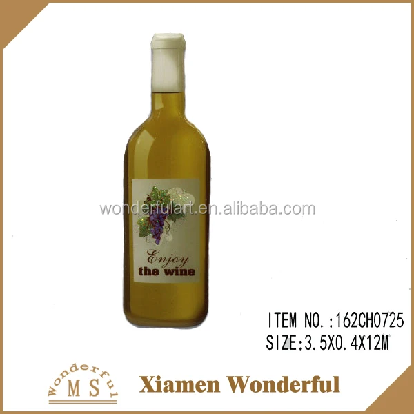 promotional gifts wine bottle shaped souvenir fridge magnet