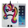 Cute Cool 3D Unicorn Horse Cartoon Animal Rainbow Soft Silicone Rubber Gel Case Cover New for iPad air2 pro 9.7 mini 1 2 3 4
