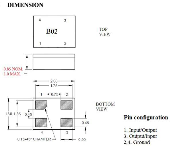 315mhz Saw Resonator