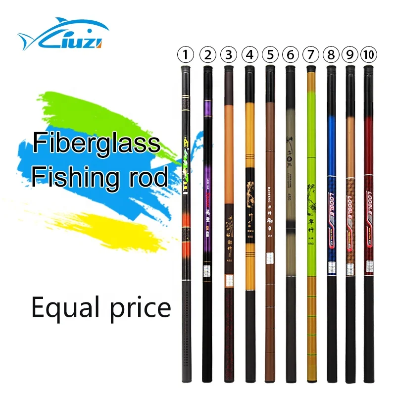 Promotional high quality glassfiber telescopic fiberglass fishing rod, Black and yellow
Promotional high quality glassfiber telescopic fiberglass fishing rod, Black and yellow