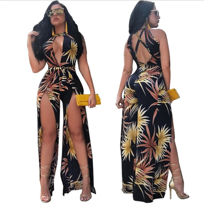 at32630 2019 summer European and American sexy print club women jumpsuit
at32630 2019 summer European and American sexy print club women jumpsuit