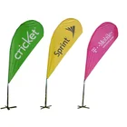 Outdoor advertising teardrop flag banner sign