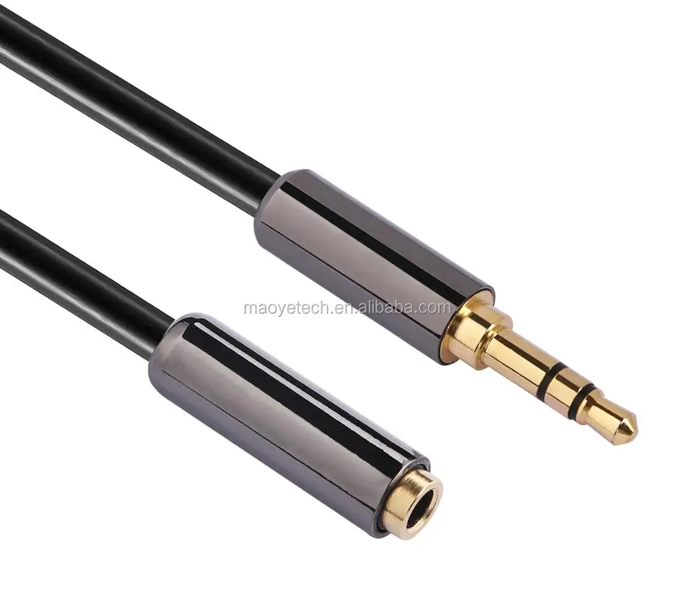 3.5mm Male to Female AUX Audio Cable 90 Degree right Angle Flat Jack For Car phone MP3 MP4 - ANKUX.COM