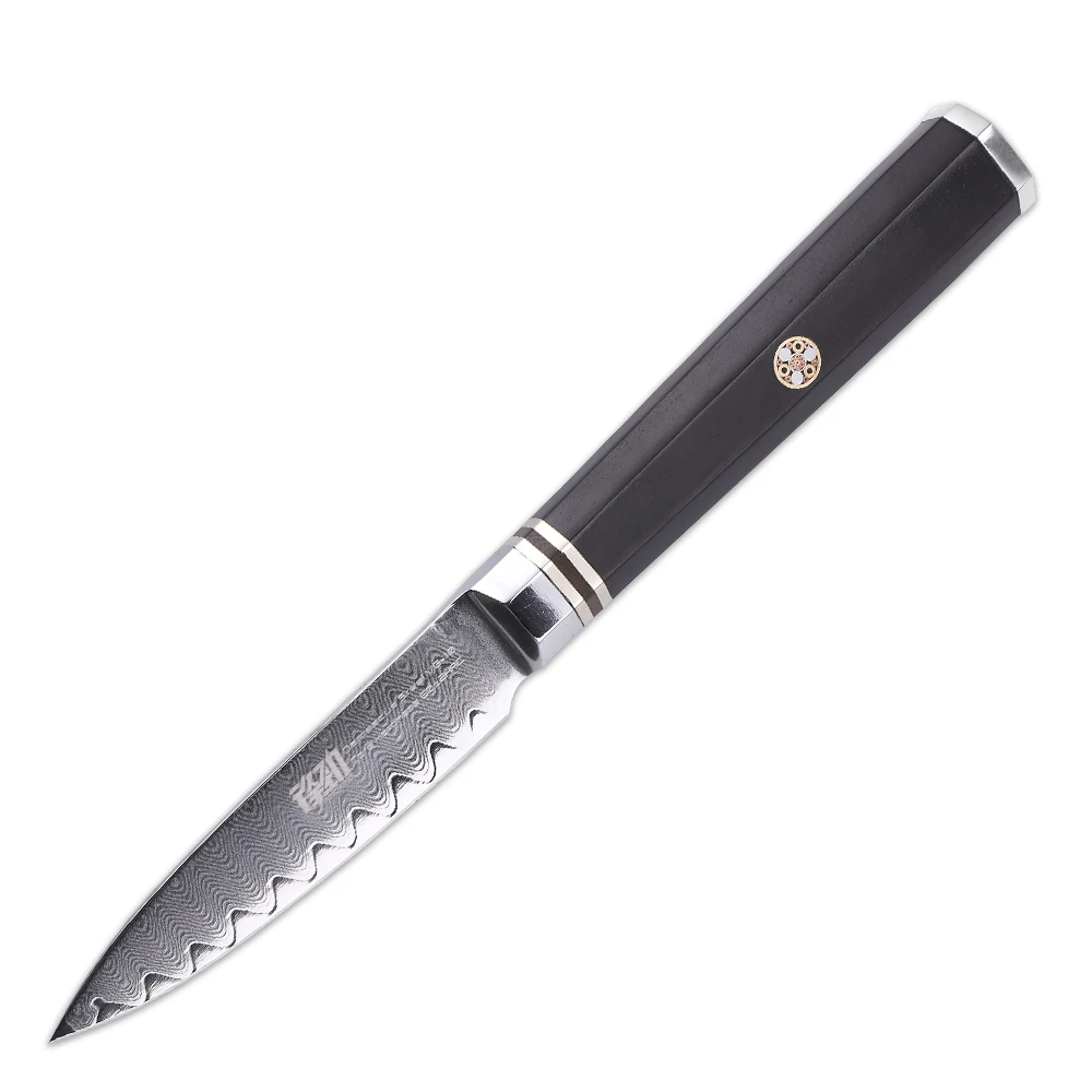 FINDKING 3.5 inch Octagonal handle Ladder pattern VG-10 damascus fruit knife kitchen chef knife
FINDKING 3.5 inch Octagonal handle Ladder pattern VG-10 damascus fruit knife kitchen chef knife