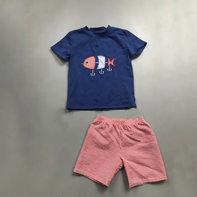 fish pattern boys outfit new brother arrow shirt outfit shorts boys boutique clothing, Picture
fish pattern boys outfit new brother arrow shirt outfit shorts boys boutique clothing, Picture