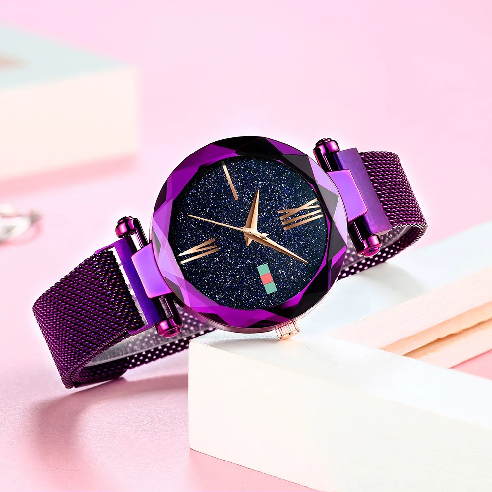 New Women's rose gold luxury watch simple star magnetic buckle fashion casual women's watch waterproof Roman numerals relogio, 4 colors
New Women's rose gold luxury watch simple star magnetic buckle fashion casual women's watch waterproof Roman numerals relogio, 4 colors