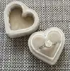 2019 New Style Custom Handmade Velvet Heart single ring Jewelry Boxes Wedding Jewelry Box