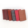 Hauhao brand high quality women's card holder with money clip for business men PU card case
