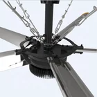 220V Aluminum 5 Blades HVLS Big Electric Ceiling Fan