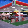 China factory low cost Popular design illuminated signage for petrol filling station equipment