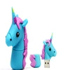 cartoon unicorn USB Flash Drives mini Memory Stick lovely pendrive 2.0 4GB 8GB 16GB ranbow Horse pen drive 32GB 64GB usb stick