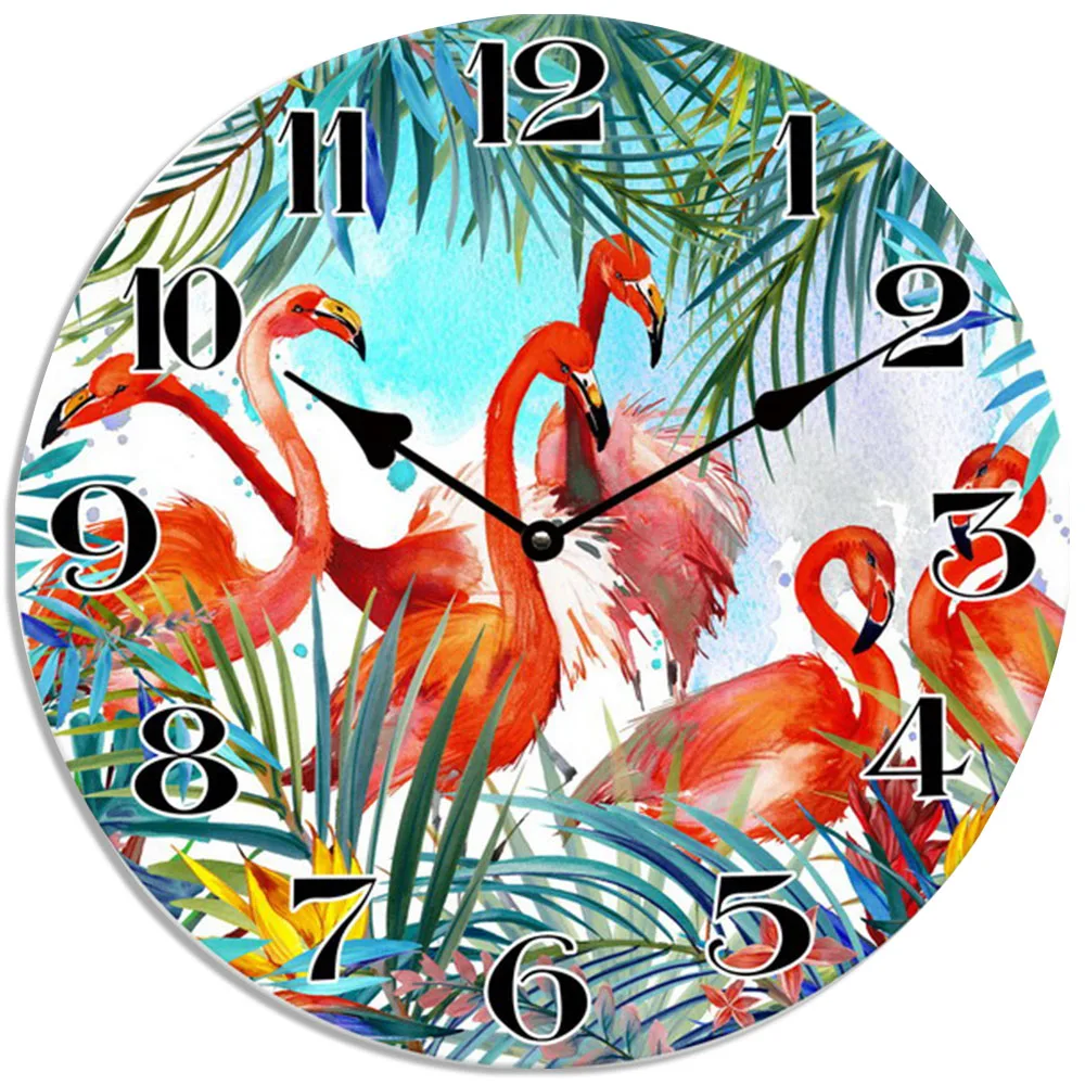 Round Shape Flamingo art modern wall clock,home glass wall clock decor Religion photo print on clock
Round Shape Flamingo art modern wall clock,home glass wall clock decor Religion photo print on clock