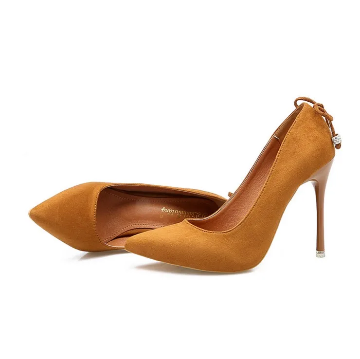 Amazon best-selling women's high heels, bows suede heels