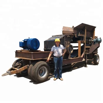 Large capacity coal gangue mobile crusher plant