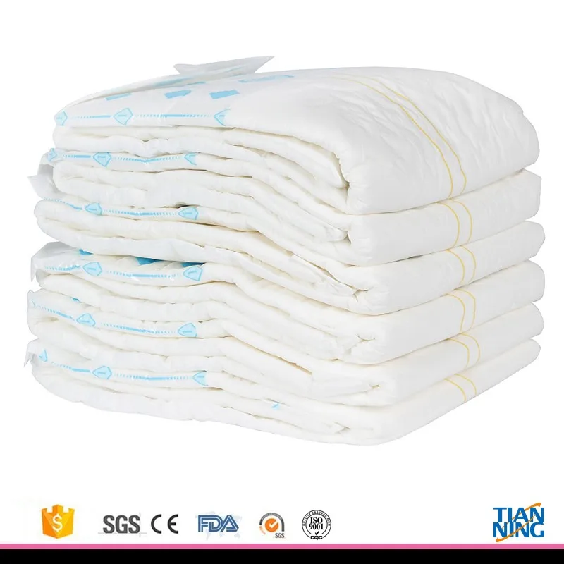 Wholesale Ultra Thin Disposable Adult Diapers With Nonwoven Fabric