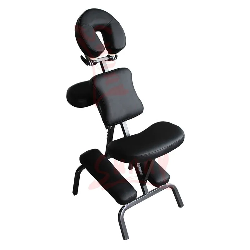 Portable Massage Chairs Foldable Massage Stools Black Iron Legs