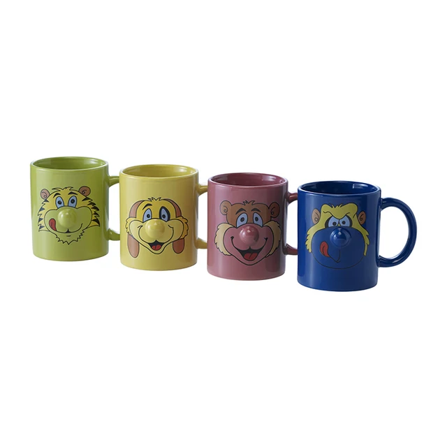 gift items promotion creative eco ceramic mug cartoo animal