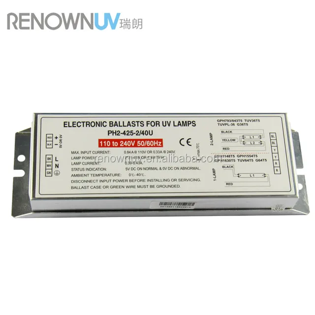 electronic uv ballast