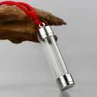 Stainless Steel Openable Cylinder Container Tube Urn Keepsake Cremation Ashes Memorial Pendant Necklace