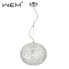 Contemporary Decorative Round Ball Pendant Lamp Modern Fancy Acrylic Hanging Pendant Light For Home