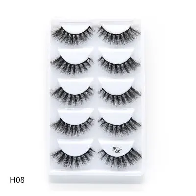 5 Pairs 3d Faux Mink False Eyelashes Natural Long Handmade Eye Lash 5 in 1 false eyelash pack, Black
5 Pairs 3d Faux Mink False Eyelashes Natural Long Handmade Eye Lash 5 in 1 false eyelash pack, Black