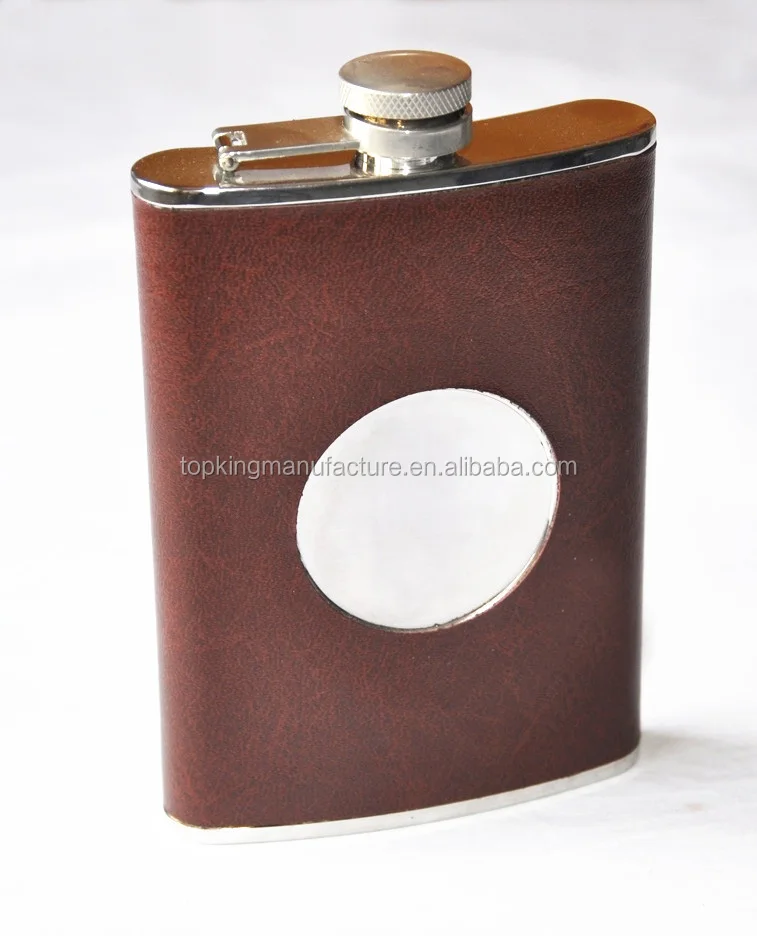 steel portable promotional hip flask flagon wine bottle with