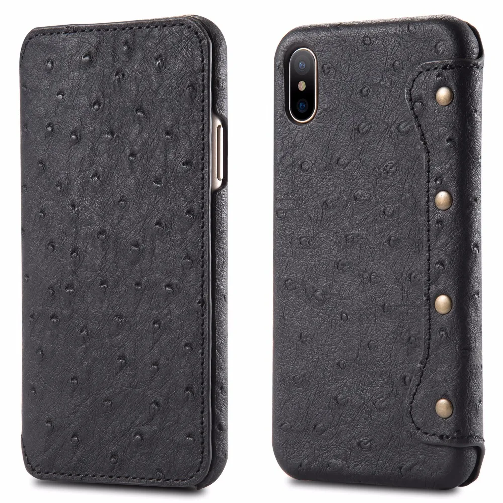 Oil Wax Skin Genuine Leather Flip Cover Case for iPhone X Leather Phone Case, Black;red;light brown
Oil Wax Skin Genuine Leather Flip Cover Case for iPhone X Leather Phone Case, Black;red;light brown