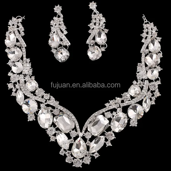 Hotsale high quality glass crystal bridal wedding jewelry set low moq wholesale
Hotsale high quality glass crystal bridal wedding jewelry set low moq wholesale