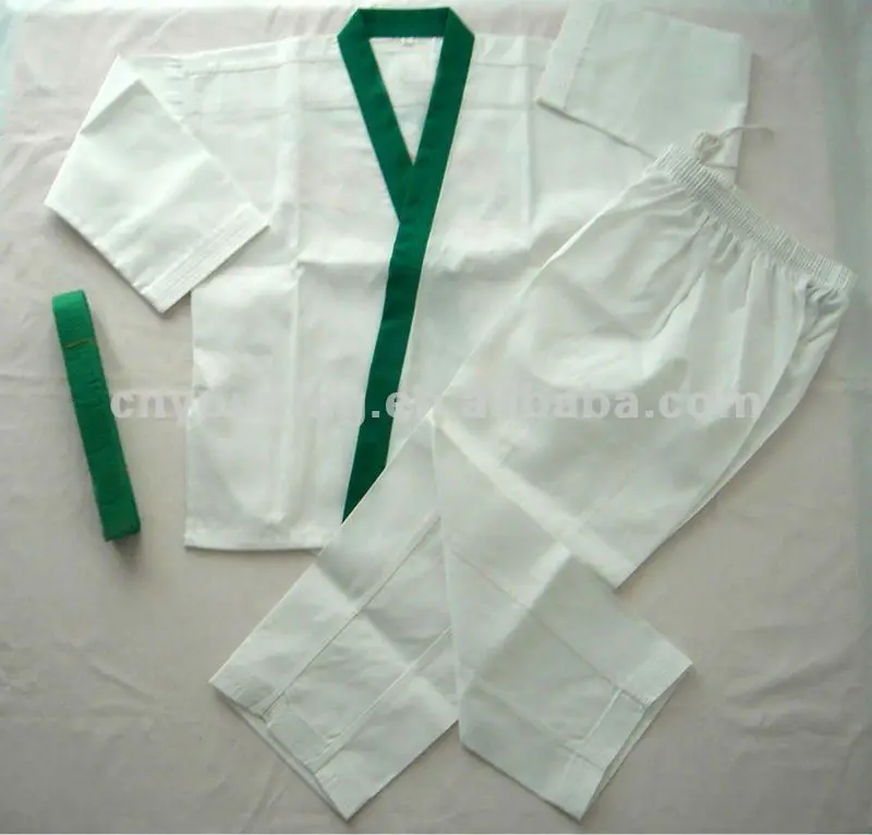 New Style Green Collar Karate Uniform - Buy Karate Uniforms,Karate Gi