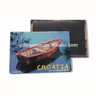 ODM/OEM Beautiful Red Small Wooden Boat Custom Croatia Tin Fridge Magnet