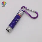 Popular Mini Keychain 3 in 1 Led Flashlight 200m Distance Portable UV Laser Flashlight