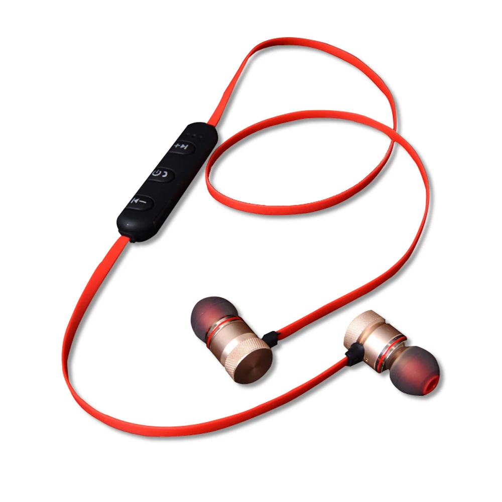 OEM Gift Promotional Magnetic Wireless 4.1 Bluetooths Stereo Headset Sport Earphone - ANKUX.COM