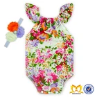 Hot Sale Stylish Baby Soft Textile Clothing Custom Boutique Cotton Bodysuits Romper Plain Soft Baby Rompers