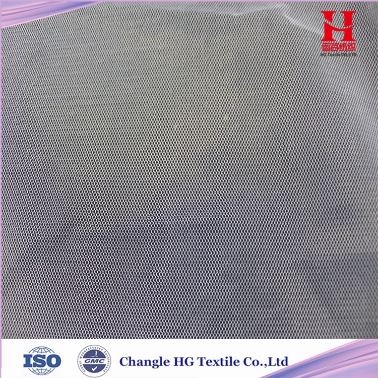 HG6161 100% Polyester Plain English Net Mesh Fabric for Decoration