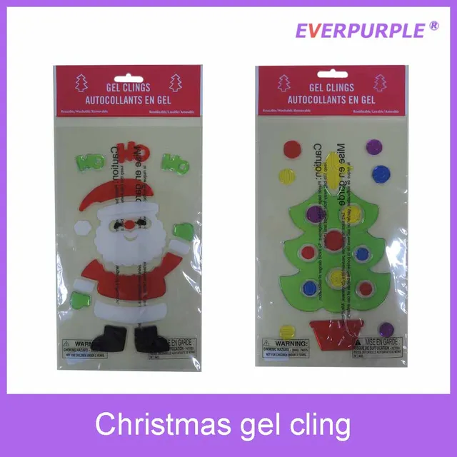 christmas gel clings