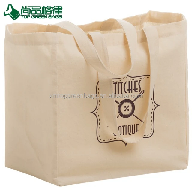 custom eco friendly strong tote cotton reusable grocery bags