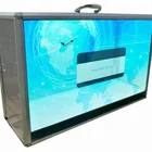 15 inch transparent lcd display box for exhibition LCD TV showcase for shopping mall