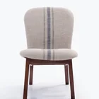 Solid Wood Cloth Chair ,Contracted Wooden Sofa For Living Room