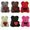 Hot Sale Preserved Rose Bear Valentine Day Gifts Handmade Rose Teddy Bear for Girlfriend
