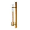 Factory Price Modern Simple Elegant Hotel Lobby Decorative Gold LED Glass Wall Sconce For Home