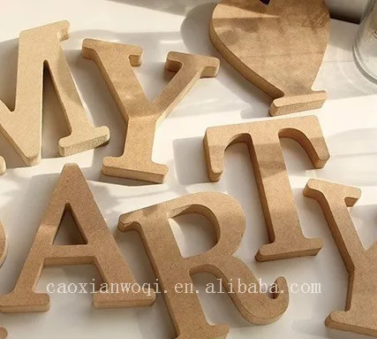 2017 High Quality wooden arts craft party favors baby shower wooden decorative letters