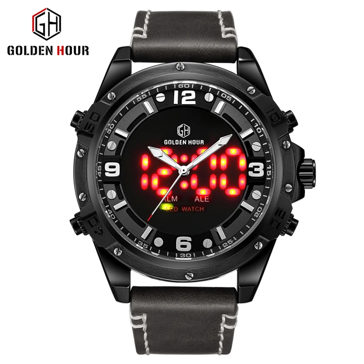 Golden Hour 110 New Fashion Men Watches Analog Quartz Wristwatches 30M Waterproof LED Sport Date Leather Band male Watches
Golden Hour 110 New Fashion Men Watches Analog Quartz Wristwatches 30M Waterproof LED Sport Date Leather Band male Watches