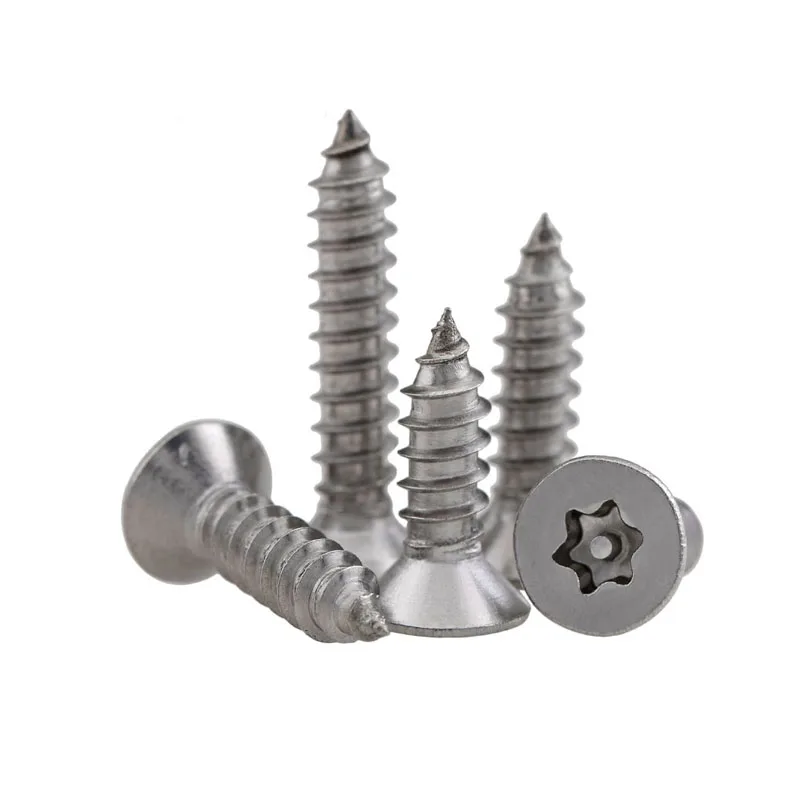 SS304 A2-70 Stainless Steel Torx Countersunk Head Security Machine Screw with Center Pin