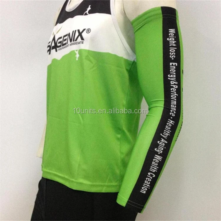 custom sublimation compression sports protective arm sleeves