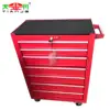 TJG-107M Red Cheap Movable 7 Drawers Metal Tool Storage Cabinet For Garage