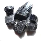 Natural Black Tourmaline Quartz Rough Gemstone Crystal Tumbled Stone Wholesale