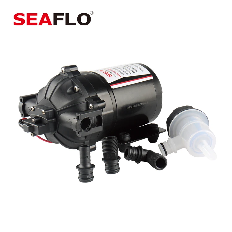 SEAFLO 12 volts 26.5lpm 60psi Gallons En Acier Inoxydable Industriel Pompe Distributeurs